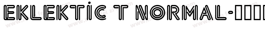 Eklektic T Normal字体转换